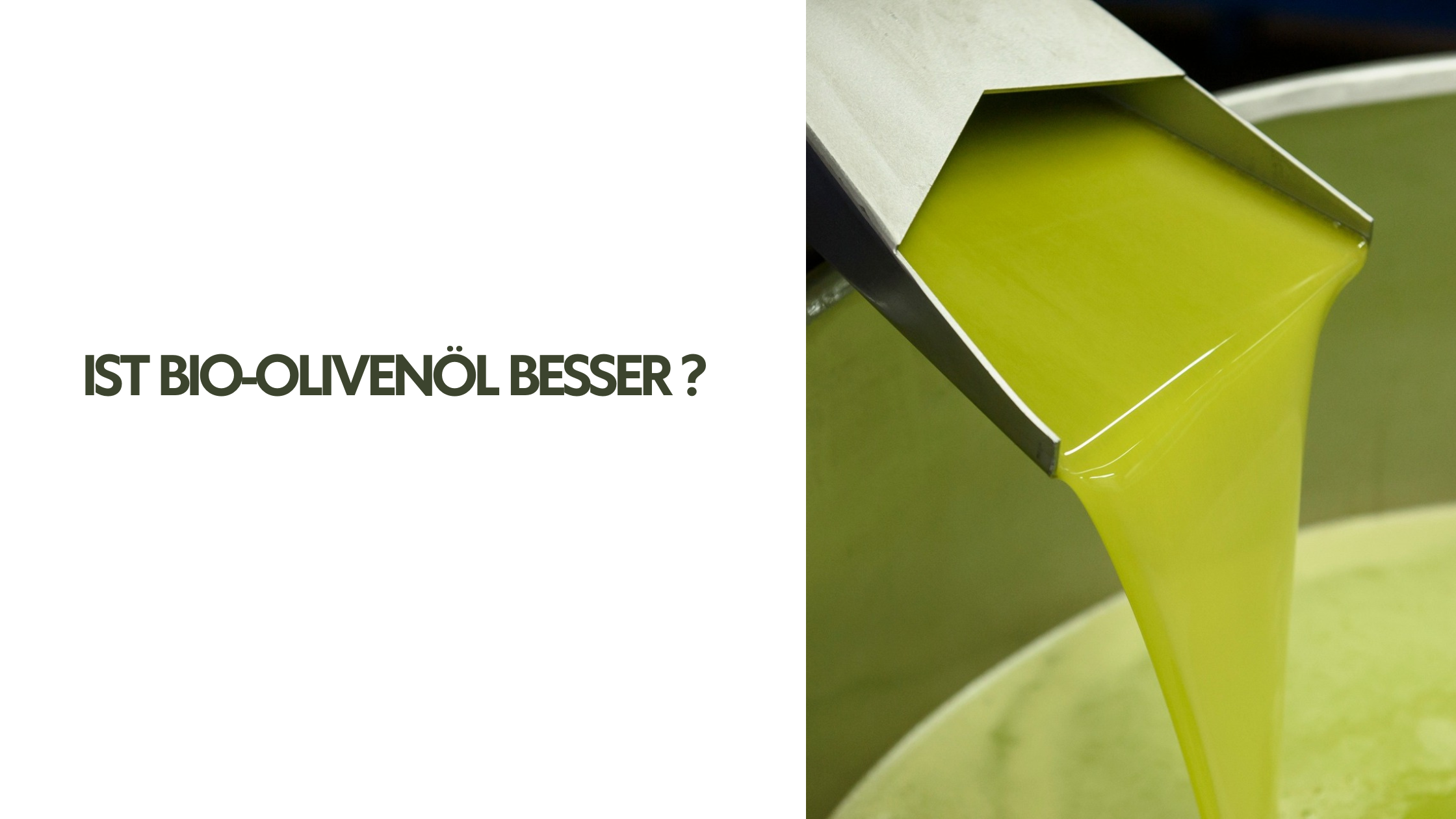 Ist Bio-Olivenöl besser?