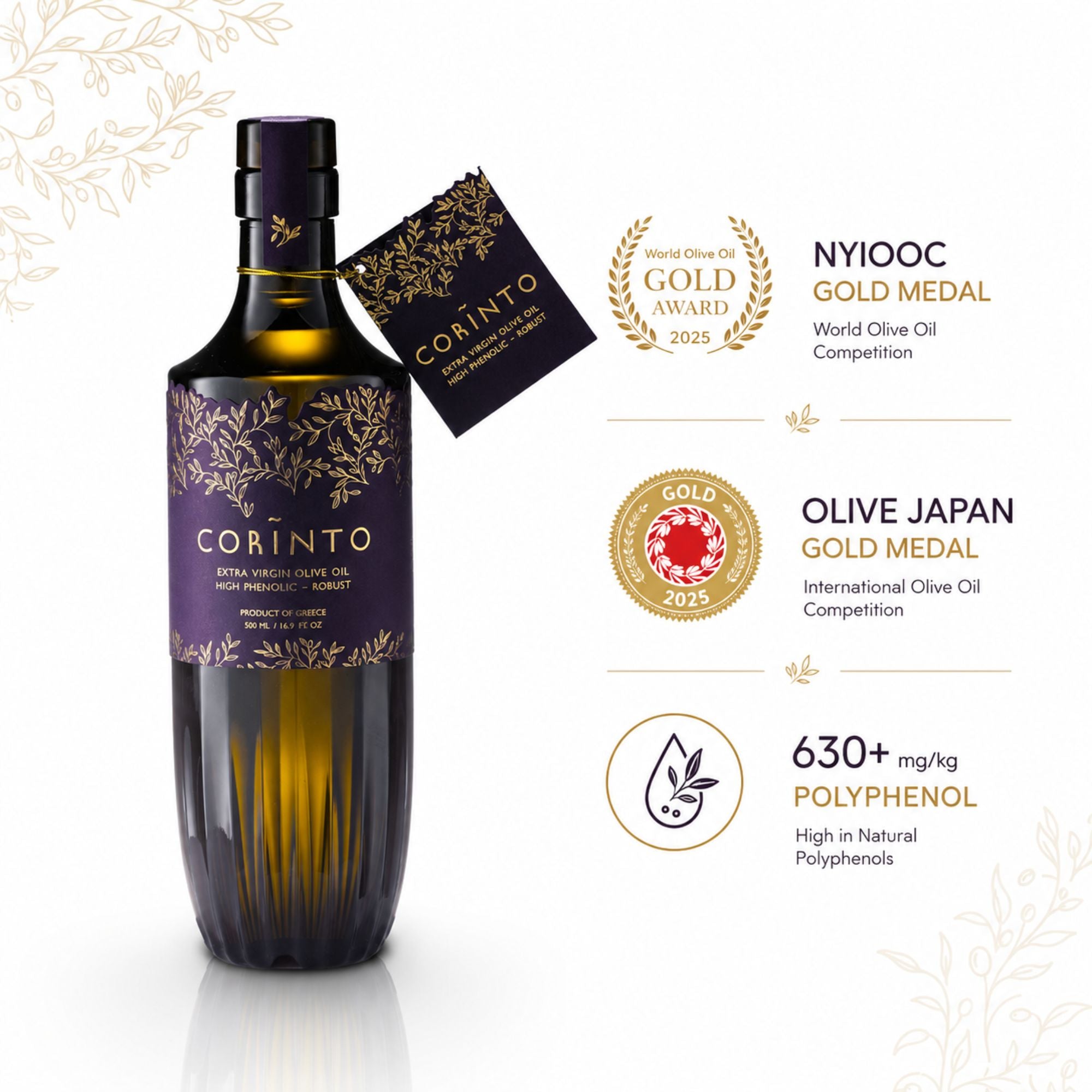 Corinto - High Phenolic Extra Natives Olivenöl