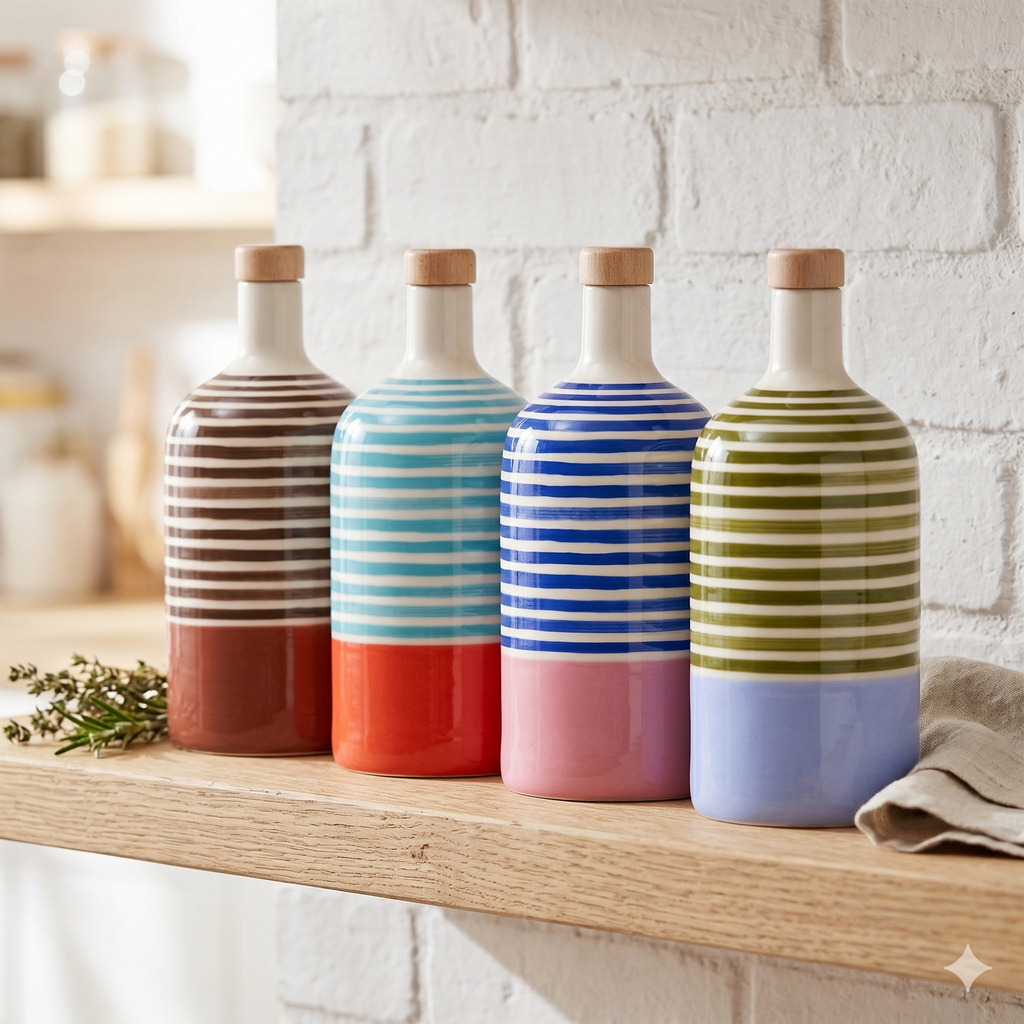 Materico – Green Blue Ceramic Bottle