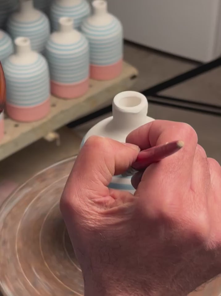 Materico – Green Blue Ceramic Bottle